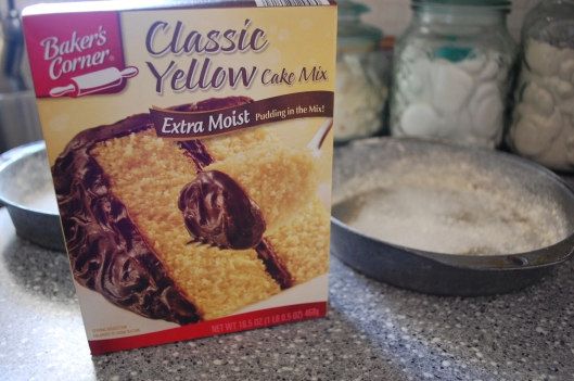 Cheap yellow cake mix!